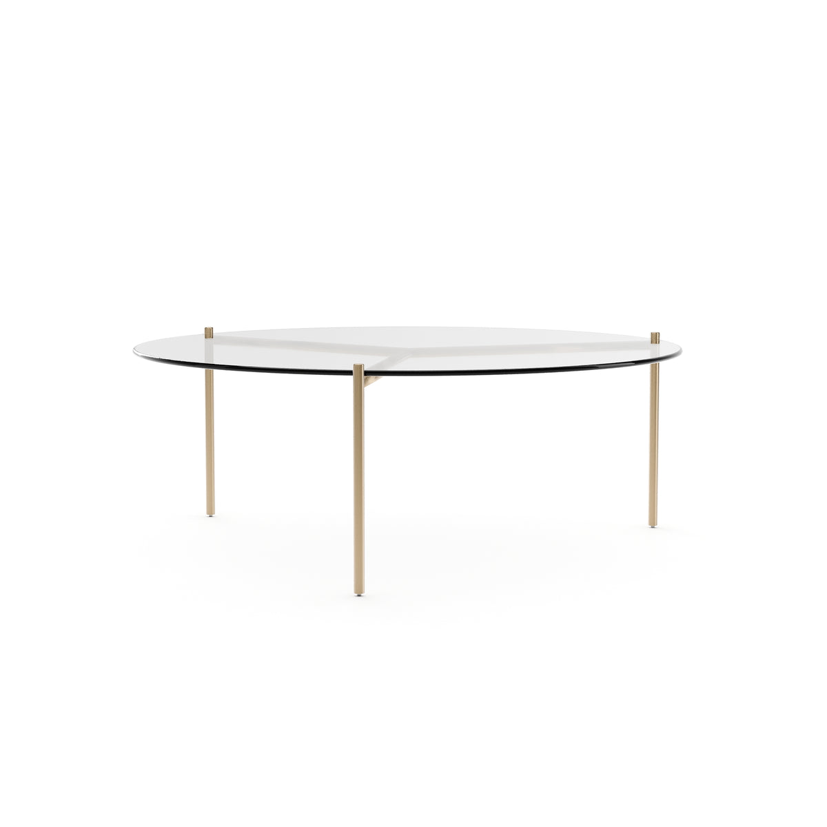 Clear Glass Cocktail Table | Caracole Demli Large