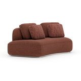 Saffron LAF Curved Armless Loveseat| Caracole Sasso