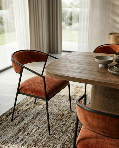 Rouge Chocolate Armchair | Caracole Dario