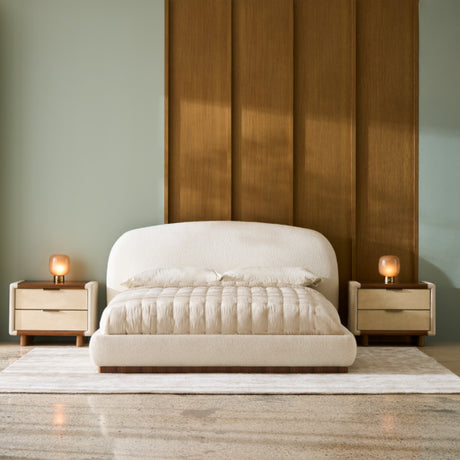 Modern soft fabric bed | caracole.eu.com