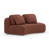 Saffron RAF Curved Armless Loveseat| Caracole Sasso