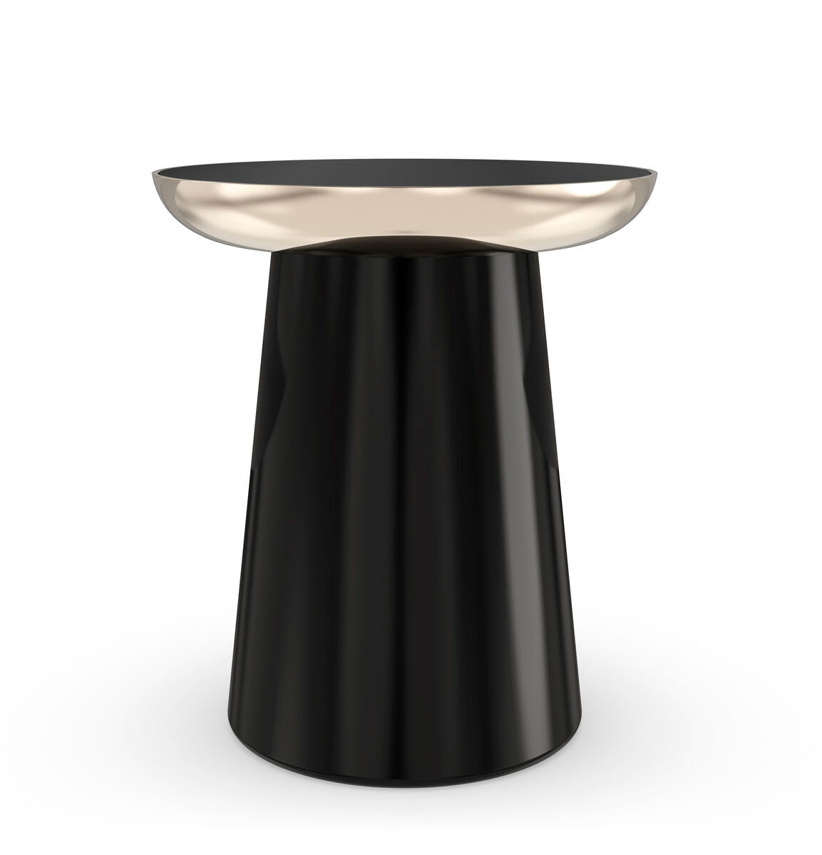 Black Round Coffee Table | Caracole Umbra