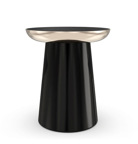Black Round Coffee Table | Caracole Umbra